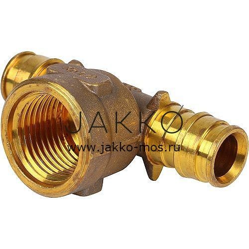 Тройник с внутренней резьбой Uponor Латунь Q&E 25-RP3/4″ 